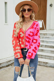 Print Button Down Dropped Shoulder