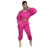 Solid Color Casual Fashion Winter Two-Piece