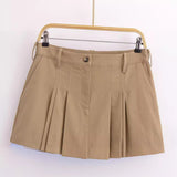 Spring Pocket Sag Design Pleated Miniskirt 2157021-Outfit