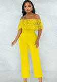Modest Off-the-shoulder Sleeveless Solid Hollow Out Ankle Length Regular