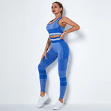 Seamless Women Set Bra Shorts Workout Sportswear Gym Clothing Fitness Long Sleeve Crop Top High Waist Leggings Sports