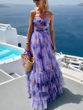Women's Clothing Printing Online Three-Dimensional Flower Decoration Sleeveless Slings Super Swing
