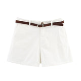 Homemade New Women's Oceaned Cheesy With Belt Casual Shorts
