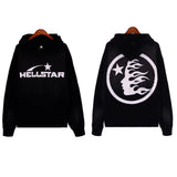 High Street Ins Minority Retro Print Letters Loose Hooded Sweaters For Men And Women In Autumn And Winter-Outfit