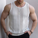 Men's New Summer Sleeveless Knit Dresses Men's Sleeveless Knitted