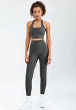 Workout Slim Fit Running Fitness Exercise Yoga Bra and Pants