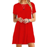 Casual Solid Womans Mini Dress Loose Simple Long Sleeve Autumn Leisure Short A-line Spring Short New 2020 Ladies