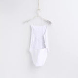 Casual U Cutout Backless Strap Cotton Bodysuit Femme Teddy Bodycon Rompers Womens Summer Jumpsuit Overalls Mujer
