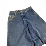 Wide-Legged Jeans Street Hip-Hop Personality Y2K Straight Casual Pants-Outfit