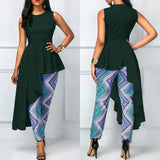 ZANZEA Fashion Asymmetrical Tops Women's Summer Sleeveless Blouse Female O Neck Tunic Top Oversize Casual Solid