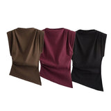 Women's New Fashion Folding Decorative Shoulderless