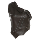 Summer New Women's Clothing Jennie The Same Hottie Retro Irregular Oblique Shoulder Design Short
