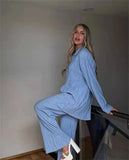 2 Piece Set Women Long Sleeve Tracksuit Sport Jogger Wear Femme Long Sleeve Loose Tops and Pants Spring Outfits 2023-Outfit