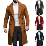 2025 New Hairy, Yupled Men's Double Buckle Coat European Version Of