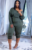 Casual Stacked Jumpsuit with