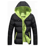 Winter Warm Hooded Parka Coat Men 2021 New Autumn Fashion Casual Slim Parka Men Thick Waterproof Zipper Coat