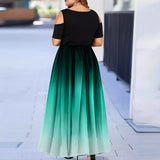 New Wish Body-To-Body Sexy Gradient Showy Shoulder Size Women's
