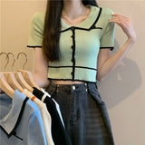 Niche Polo-Collared Ice Silk Knitted Cardigan Women 2025 Summer New Thin Chic