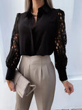 Creative Long Sleeve Women's Lace Stitching