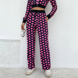 Rockmore Velvet Harajuku Heart Sweatshirt Women Y2K Long Sleeve Jackets Korean Hoodies Thin Crop Top Outfits Vintage Kawaii