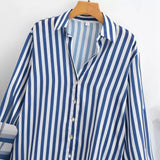 New Casual Loose Silk Satin Satin Sag Shirt 2197745-Outfit
