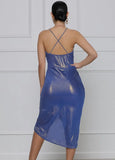 Sexy Strap Metallic Irregular Party