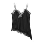 Women's 2025 Summer New Fashion Sexy Lace Decoration Underwear Blouse