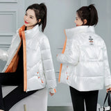 2021 New Women's Clothing Solid Cotton Parkas Short Women's Outwear Autumn Winter Jacket Coats Women Puffer