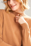Casual Knitted Sweater Fashion Women Turtleneck Pullover Long Sleeve Jumper Full Femme Winter Clothing Tops Elegant