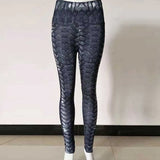 Waist Fitness Leggings Women 3D Moon Print Fashion Leggins Push Up Sexy Ankle-Length Pants Elasticity Legging