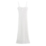 Styled Dress Woman Elegant Translucent Lace Sling Dress