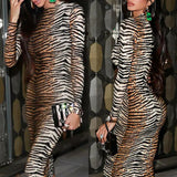 Bodycon Dress Evening Party Fall Winter Clothes 2024 Vintage Sexy Long Sleeve Dresses for Day and Night Party Night Club-Outfit