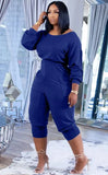 Casual Stacked Jumpsuit with