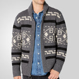 And Winter New Men's Fashion Clip Casual Cardigan Jacket Long-Sleeved Jacket Knitted Sweater
