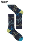 Harajuku Style Men Socks Black White Plaid Dot Cat Pattern Happy Socks New 2023 Hip Hop Combed Cotton