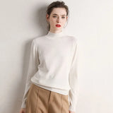 Sweater 2020 New O-neck Female Long-sleeved Knitted Pullover Jumper Pull Femme Clothes White Slim Thin Casual