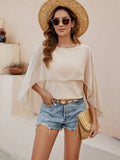 Shein Women's Shawl Round Collar Loose Personality Chiffon