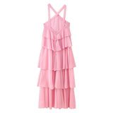 Women's Summer Three-Dimensional Flower Decoration Chiffon Sling