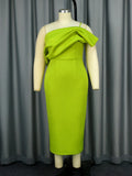 New Solid Color Sexy Suspension Dress Hierarchal Party Dress