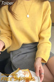 Long Sleeve Slim-fit Loose Sweater 2023 New-coming Autumn Winter O-neck Knitted Pullovers Sweaters Primer