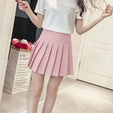 Toloer Skirt Spring And Summer Female 2024 New Student Korean Version Short Style Slim Skirt High Waist Short Skirt Female Student Skirt Female-Outfit