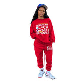 Sweatsuits for Women 2021 Two Piece Set Letter Print Sweatshirt Sweatpants Jogger Tracksuit Female Wholesale