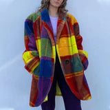 Autumn Women's Long-Sleeved Collared Jacket Prints The Long