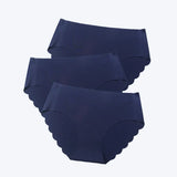 3 pcs/lot ! Seamless Panties Women Solid Sexy Underwear Mid Waist Briefs M to