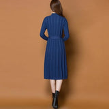 Autumn Dress 2021 New Female Twist Knitted Sweater Skirt Over The Knee Bottom Skirt Autumn And Winter Popular Long