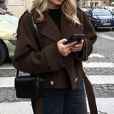 New Women's Big Collar Hair, Stylish Short Belt