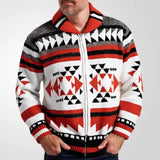 Men's Autumn And Winter Men's Knitwear Jacket Collar Long-Sleeved Cardigan Sweater