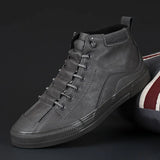 Winter Men High-top Shoes Fashion Casual Lace-up Male Footwear Anti-skid Hard-wearing Flats Shoes Quality Warm