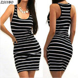Summer autumn women Casual long Short Sleeve Striped Sexy O-Neck Femme Ladies mini dress drop