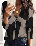 Spring And Summer New Women's Explosive Ebay Zipper Commuting Long-Sleeved